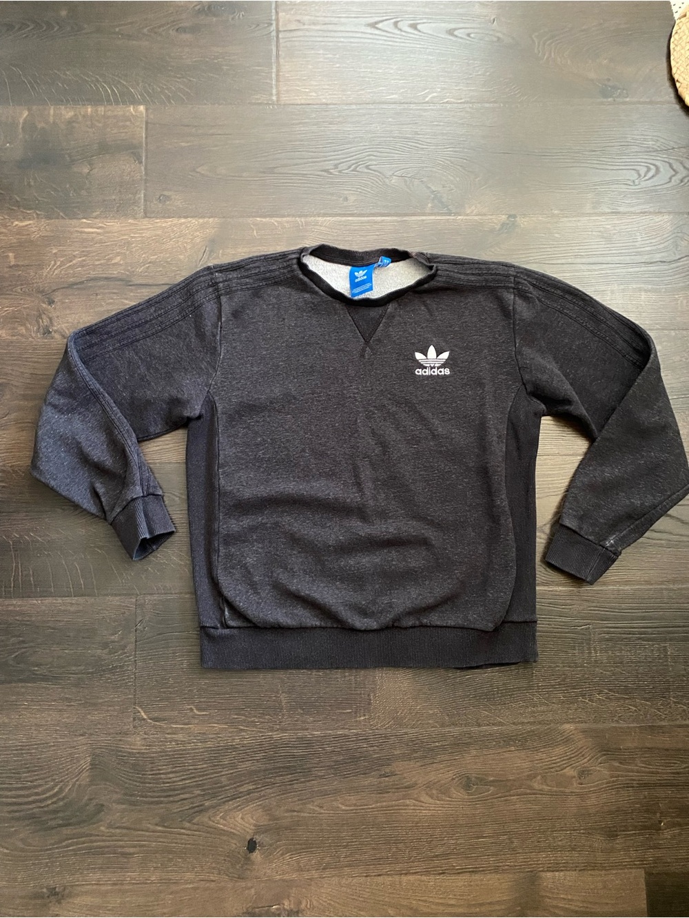 adidas Originals Black Trefoil Crewneck Sweatshirt Men’s Classic